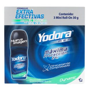 Desodorante Yodora Minirol Dinamic 30 Gr 3 Uds H