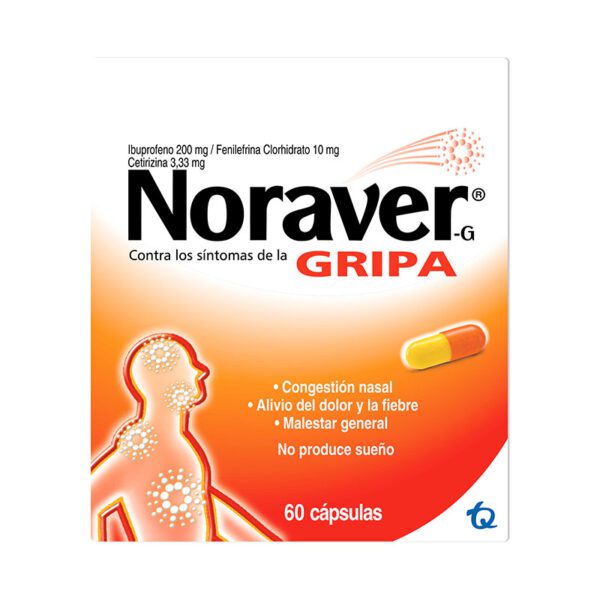Noraver G Contra La Gripa 60 Capsulas