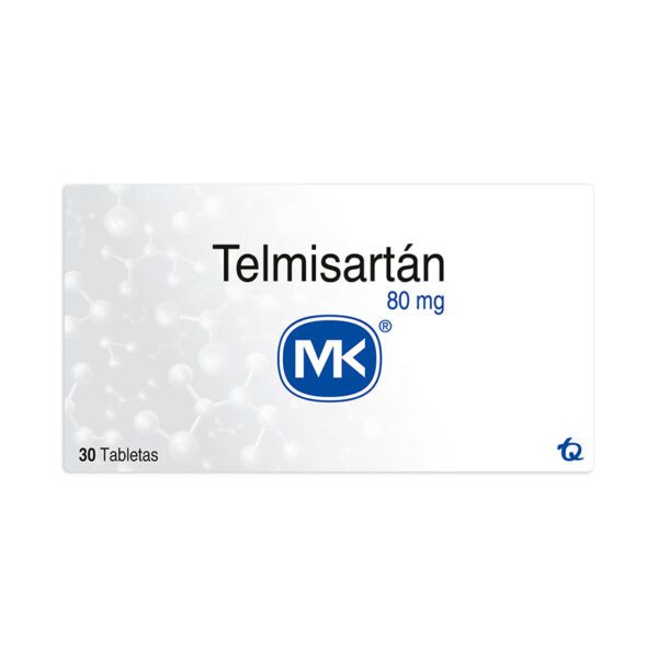 Telmisartán 80 Mg 30 Tabletas Mk (A)(M)25992
