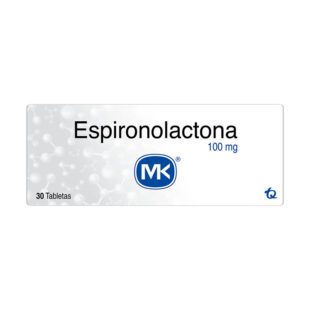 Espironolactona 100 Mg 30 Tabletas Mk