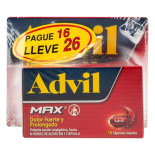Advil Max 16 Capsulas Gts 10 Capsulas