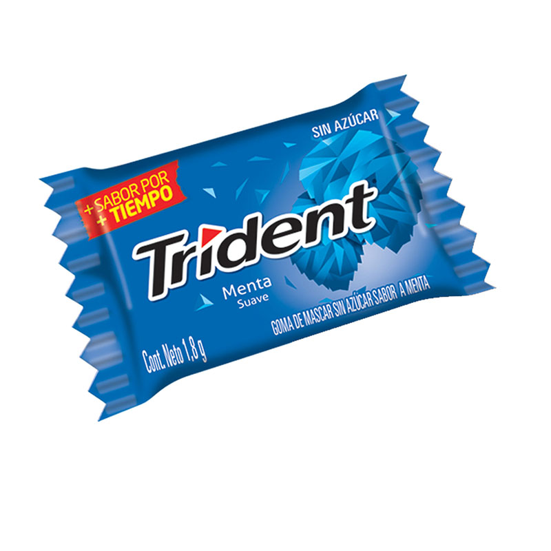 Chicle Trident Menta 60 Unidades