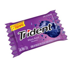 Chicle Trident Mora Azul 60 Unidades
