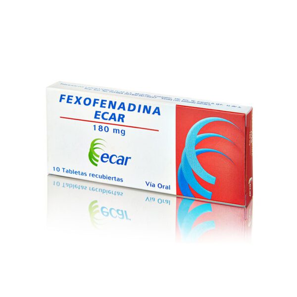Fexofenadina 180 Mg 10 Tabletas Ecar - Imagen 2
