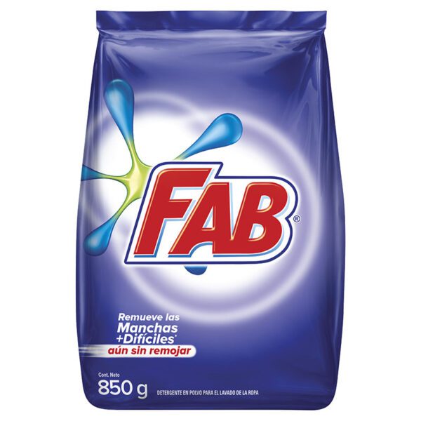 Detergente Polvo Fab Floral 850 Gr - Imagen 2