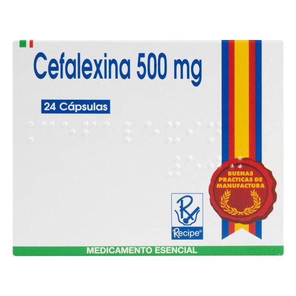 Cefalexina 500 Mg 24 Cápsulas Rc - Imagen 2
