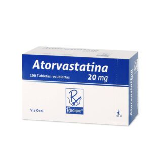 Atorvastatina 20 Mg 100 Tabletas Rc
