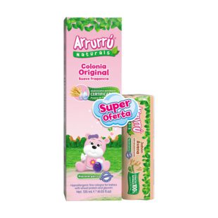 Colonia Arrurru Naturals Rosada 120 + Jabón Avena Súper Oferta