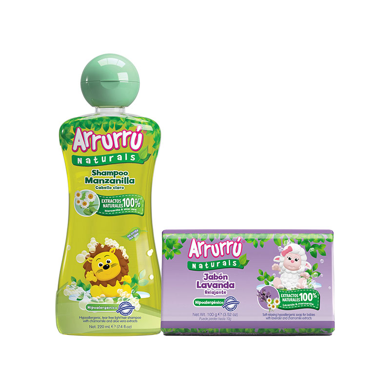 Shampoo Arrurru Manilla Naturals 220 + Jabón Rel Súper Oferta - Imagen 2