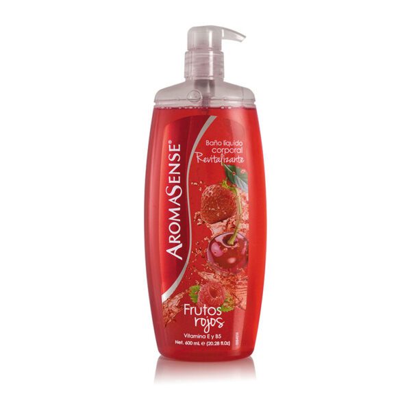 Baño Líquido Corporal Aromasense Frutos Rojos 600 Ml