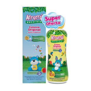 Colonia Arrurru Naturals Rosada 120 + Crema 60 Súper Oferta