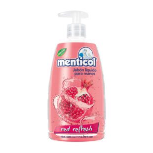 Jabón Líquido Menticol Válvula Red Fresh 500Ml