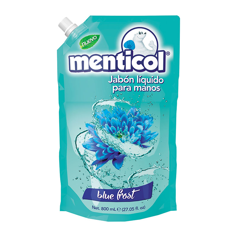 Jabón Líquido Menticol Doy Pack Blue Frost 800 Ml - Imagen 2