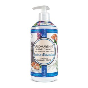 Jabón  Líquido Crema Aromasense  Leche Y Almendras 580 Ml