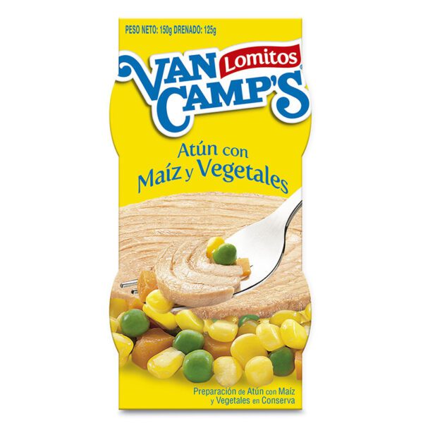 Atún Lomitos Maíz Vegetales 150 Gr 2 Unidades