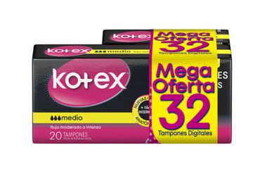 Tampones Kotex Evolution Digital Medio 20 Unidades + 10 Mo