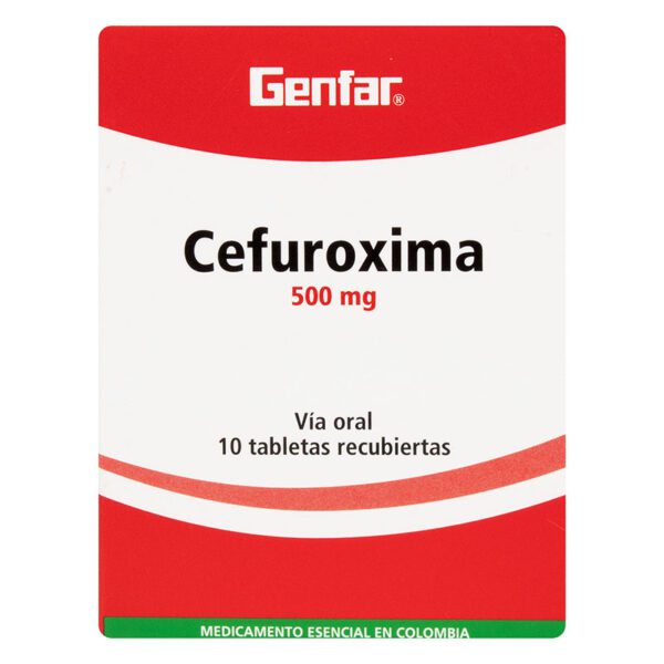 Cefuroxima 500 Mg 10 Tabletas Gf