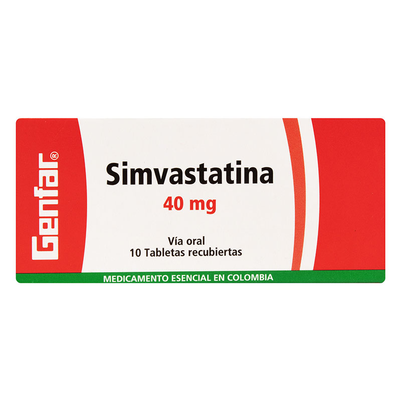 Simvastatina 40 Mg 10 Tabletas Gf - Imagen 2