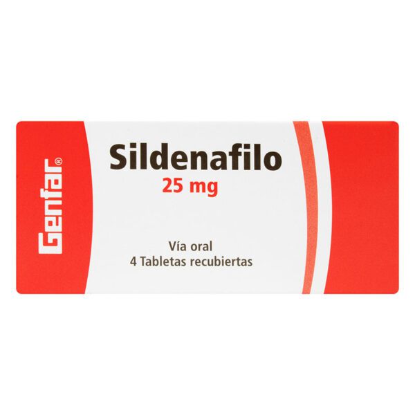 Sildenafil 25 Mg 4 Tabletas Gf - Imagen 2
