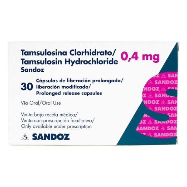 Tamsulosina 0.4 Mg 30 Cápsulas Sz(D)
