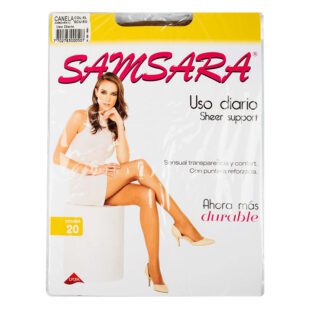Medias Samsara Sheer Supportt Xl Canela