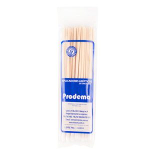 Aplicador Prodema Algodon Madera 20 Uds