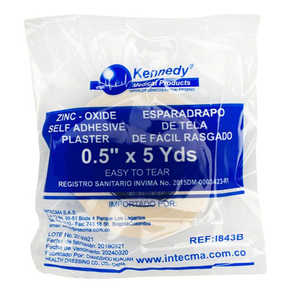 Esparadrapo Kennedy Blanco 1/2X5 Bolsa - Imagen 2