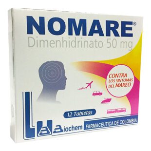 Nomare 50 Mg 12 Tabletas