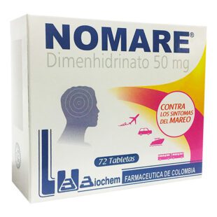 Nomare 50 Mg 72 Tabletas