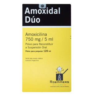 Amoxidal Duo 750 Mg Suspensión 120 Ml