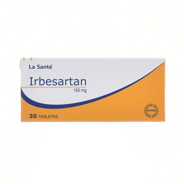 Irbesartán 150 Mg 30 Tabletas Ls(M)18540