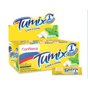 Chicle Tumix Menta 2 Pastillas 100 Unidades