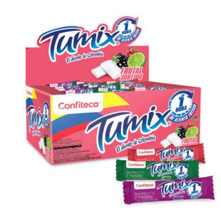 Chicle Tumix Frutal 2 Pastillas 100 Unidades