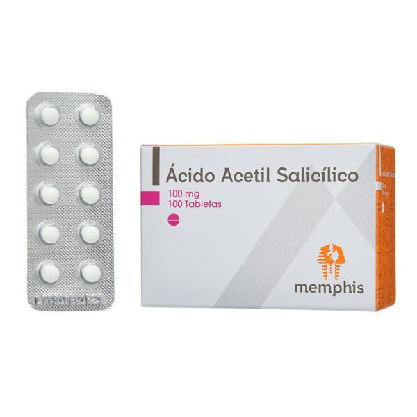 Ácido Acetilsalicílico 100 Mg 100 Tabletas Mp - Imagen 2