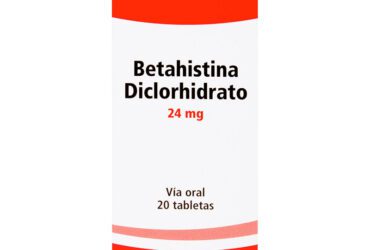 Betahistina 24 Mg 20 Tabletas