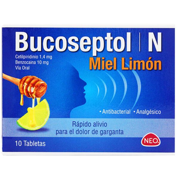 Bucoseptol-N Miel Limon 10 Tbs