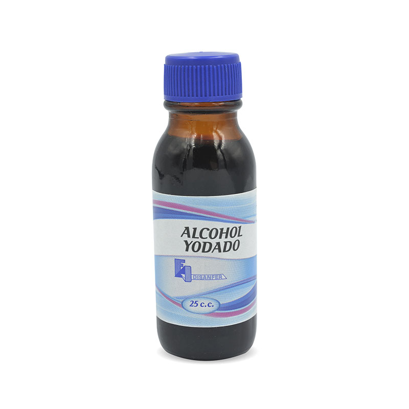 Alcohol Yodado 25 Ml 12 Uds Disanfer - Imagen 2