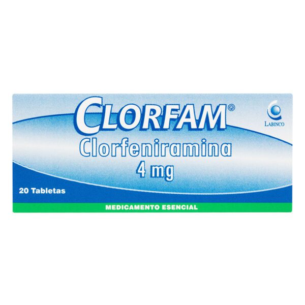Clorfam 4 Mg 20 Tabletas Lb - Imagen 2