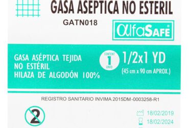 Gasa Alfa Aseptica 1/2X1