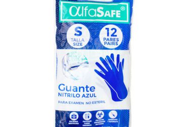 Guantes Nitrilo Alfasafe Azul Talla S 12 Uds