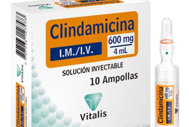 Clindamicina 600 Mg/4 Ml 1 Ampolla