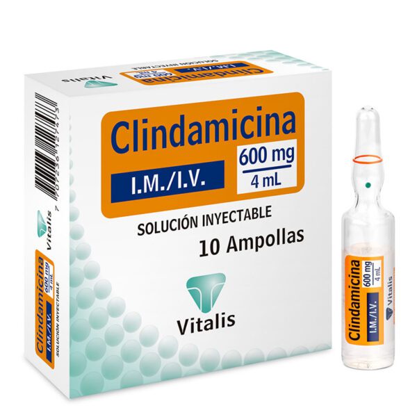 Clindamicina 600 Mg/4 Ml 1 Ampolla
