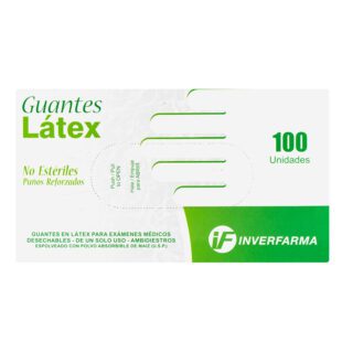 Guante De Latex 100 Uds M Inverfarma