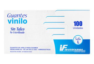 Guante De Vinilo L 100Uds Inverfarma