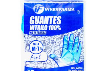 Guante De Nitrilo Azul M 2 Uds Inverf.