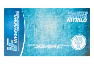 Guante De Nitrilo Azul S 100 Uds Inverf.