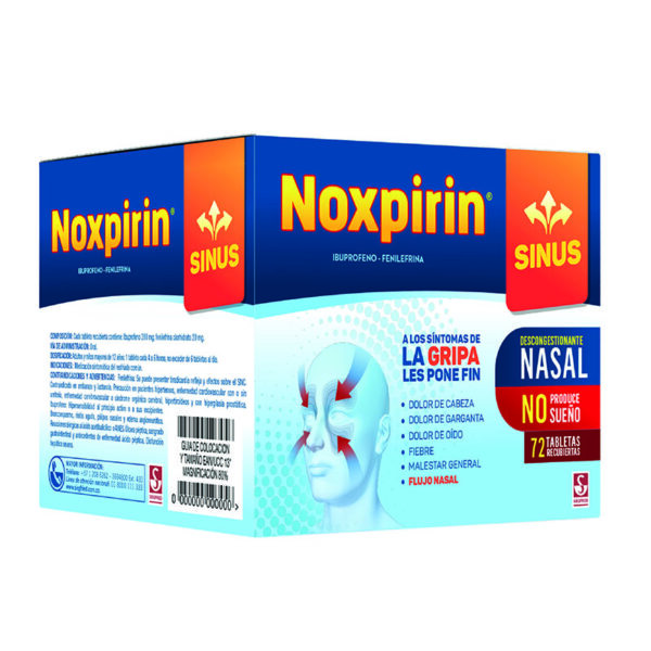 Noxpirin Sinus 72 Tabletas