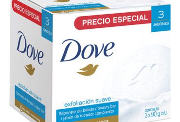 3 Jabones Dove Exfoliación 90 Gr