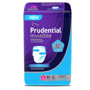 Pañal Prudential R Íntimo Invisible Grande 8 Unidades