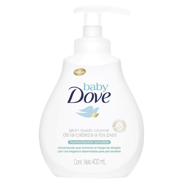Jabón Dove Baby Líquido Humectación Sensible 400 Ml - Imagen 2